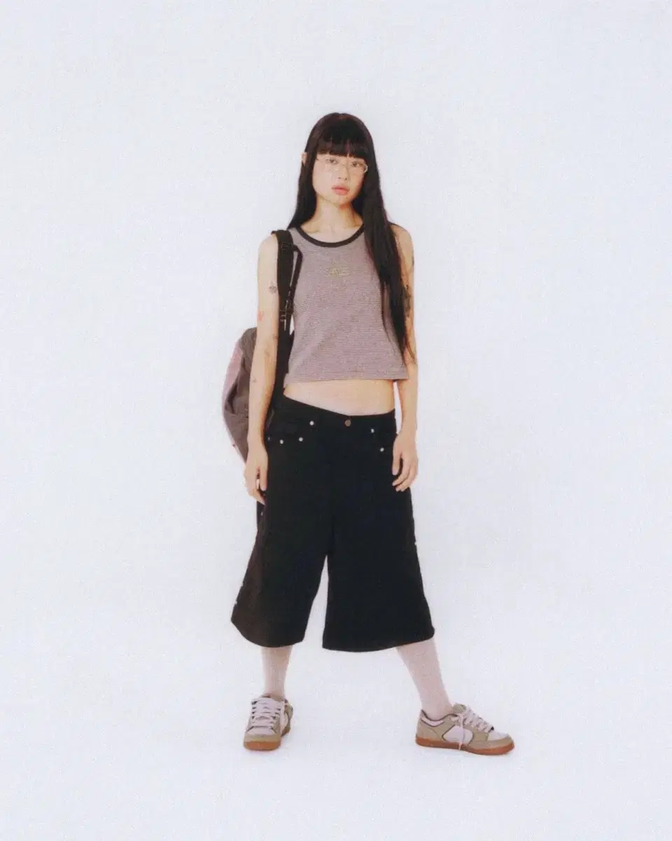 AEAE | 에이이에이 aeae TRUNK LAYERED SWEATSHORTS-NAVY on